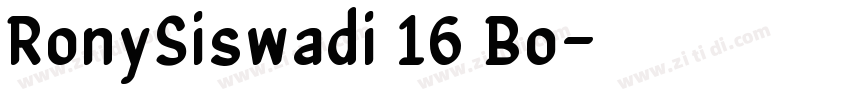 RonySiswadi 16 Bo字体转换